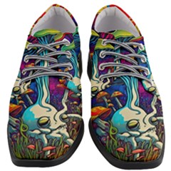 Mushrooms Fungi Psychedelic Women Heeled Oxford Shoes