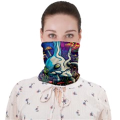 Mushrooms Fungi Psychedelic Face Covering Bandana (adult) by Ndabl3x