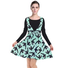 Orca Killer Whale Fish Plunge Pinafore Dress by Ndabl3x