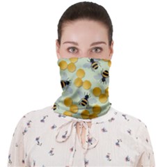 Honey Bee Bees Pattern Face Covering Bandana (adult) by Ndabl3x