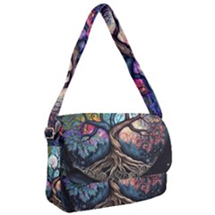 Tree Colourful Courier Bag by Ndabl3x