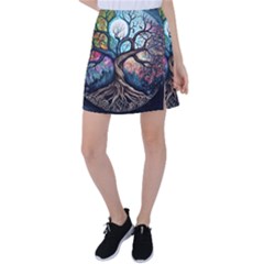 Tree Colourful Tennis Skirt