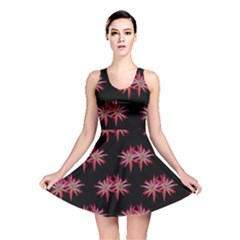 Chic Dreams Botanical Motif Pattern Design Reversible Skater Dress by dflcprintsclothing