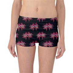 Chic Dreams Botanical Motif Pattern Design Reversible Boyleg Bikini Bottoms by dflcprintsclothing