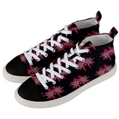Chic Dreams Botanical Motif Pattern Design Men s Mid-top Canvas Sneakers by dflcprintsclothing