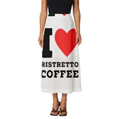 I Love Ristretto Coffee Classic Midi Chiffon Skirt by ilovewhateva
