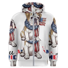 All American Bulldog Men s Zipper Hoodie