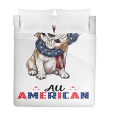 All American Bulldog Duvet Cover Double Side (full/ Double Size)