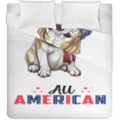 All American Bulldog Duvet Cover Double Side (king Size) by Bigfootshirtshop