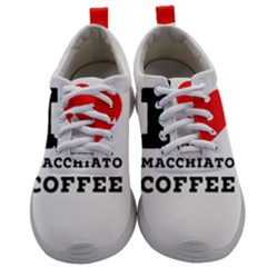 I Love Macchiato Coffee Mens Athletic Shoes by ilovewhateva