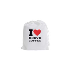 I Love Breve Coffee Drawstring Pouch (xs) by ilovewhateva
