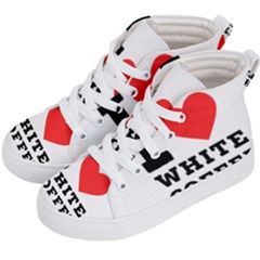 I Love White Coffee Kids  Hi-top Skate Sneakers by ilovewhateva