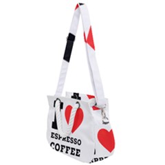 I Love Espresso Coffee Rope Handles Shoulder Strap Bag by ilovewhateva