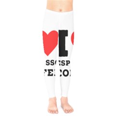 I Love Espresso Coffee Kids  Leggings