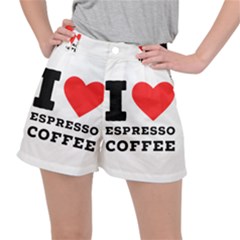 I Love Espresso Coffee Women s Ripstop Shorts by ilovewhateva