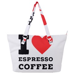 I Love Espresso Coffee Full Print Shoulder Bag by ilovewhateva