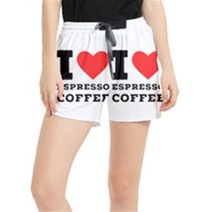 I Love Espresso Coffee Women s Runner Shorts by ilovewhateva