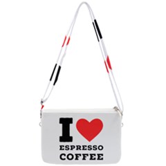 I Love Espresso Coffee Double Gusset Crossbody Bag by ilovewhateva