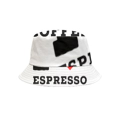 I Love Espresso Coffee Bucket Hat (kids) by ilovewhateva