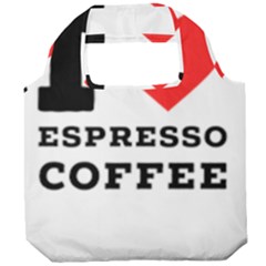 I Love Espresso Coffee Foldable Grocery Recycle Bag