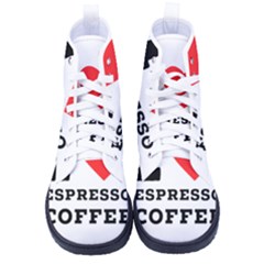 I Love Espresso Coffee Women s Hi-top Skate Sneakers by ilovewhateva