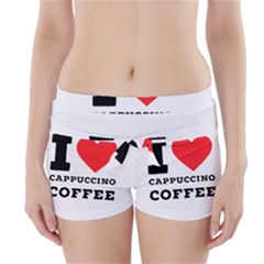 I Love Cappuccino Coffee Boyleg Bikini Wrap Bottoms by ilovewhateva