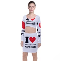 I Love Cappuccino Coffee Top And Skirt Sets by ilovewhateva