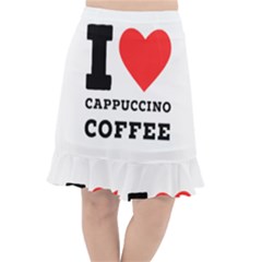 I Love Cappuccino Coffee Fishtail Chiffon Skirt by ilovewhateva