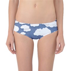 Blue Clouds Rain Raindrops Weather Sky Raining Classic Bikini Bottoms by Wav3s