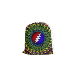 Grateful Dead Pattern Drawstring Pouch (xs)