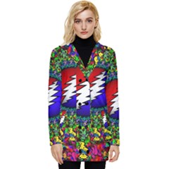 Grateful Dead Pattern Button Up Hooded Coat 