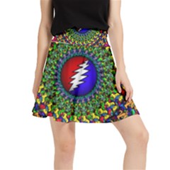 Grateful Dead Pattern Waistband Skirt