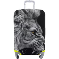 Angry Male Lion Roar Luggage Cover (large) by Wav3s