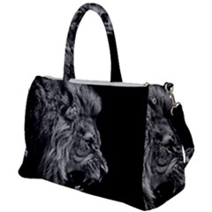 Angry Male Lion Roar Duffel Travel Bag by Wav3s