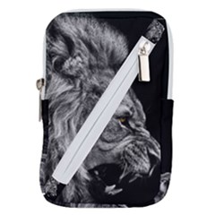 Angry Male Lion Roar Belt Pouch Bag (small) by Wav3s