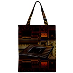 Processor Cpu Board Circuit Zipper Classic Tote Bag by Wav3s