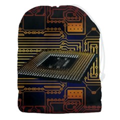 Processor Cpu Board Circuit Drawstring Pouch (3xl) by Wav3s