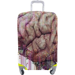 Brain Think Neurons Circuit Luggage Cover (large) by Wav3s