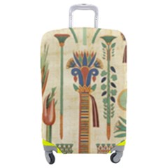 Egyptian Paper Papyrus Hieroglyphs Luggage Cover (medium) by Wav3s