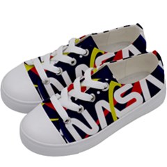 Nasa Insignia Kids  Low Top Canvas Sneakers by Wav3s
