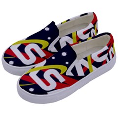 Nasa Insignia Kids  Canvas Slip Ons by Wav3s