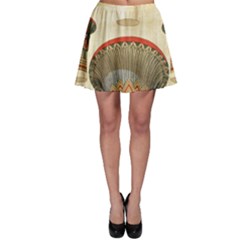 Egyptian Architecture Column Skater Skirt