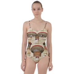 Egyptian Architecture Column Sweetheart Tankini Set by Wav3s