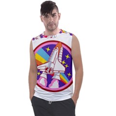 Badge-patch-pink-rainbow-rocket Men s Regular Tank Top by Wav3s