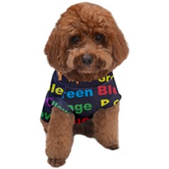 Red-yellow-blue-green-purple Dog T-shirt by Wav3s