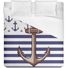 Anchor-background-design Duvet Cover (king Size) by Wav3s