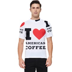 I Love American Coffee Men s Short Sleeve Rash Guard by ilovewhateva