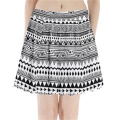 Boho-style-pattern Pleated Mini Skirt