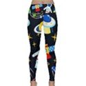 Space Seamless Pattern Lightweight Velour Classic Yoga Leggings View1