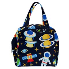 Space Seamless Pattern Boxy Hand Bag